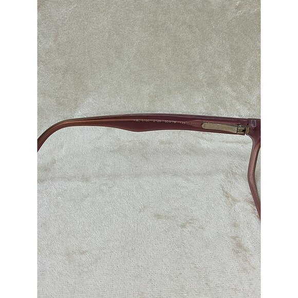 vintage womans ray-ban spring arm brown violet horn rim rb 5150 eye glass frames - Picture 5 of 7